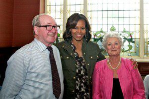 Mr & Mrs Finnegan meet the First lady of the United States.