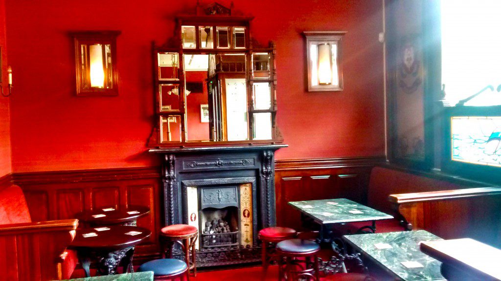 Fire place dining area
